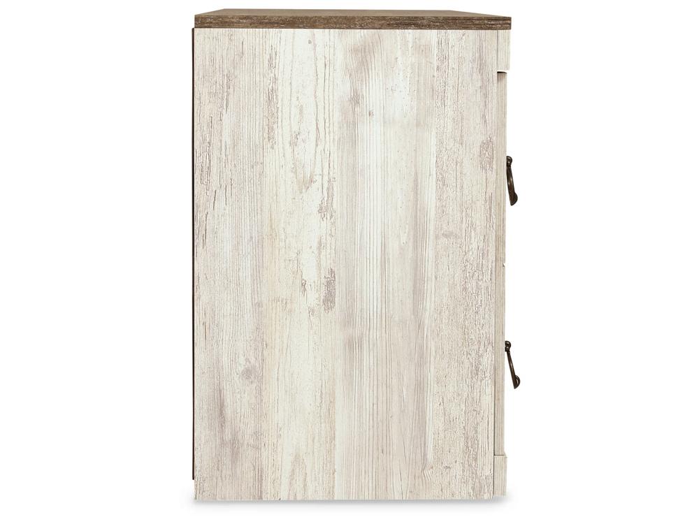Signature Design by Ashley - Willowton 60in TV Stand in Whitewash - EW0267-268 veiw 4
