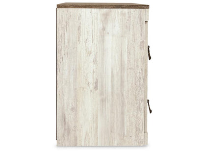 Signature Design by Ashley - Willowton 60in TV Stand in Whitewash - EW0267-268 veiw 4