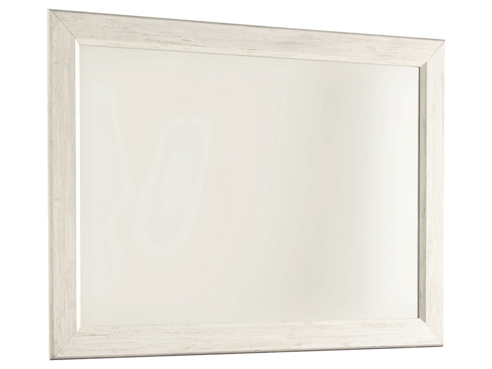 Signature Design by Ashley - Willowton Bedroom Mirror in Whitewash - B267-36 veiw 1