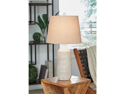 Signature Design by Ashley - Willport Ceramic Table Lamp (Set of 2) in Off White - L177994 veiw 2