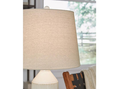 Signature Design by Ashley - Willport Ceramic Table Lamp (Set of 2) in Off White - L177994 veiw 3