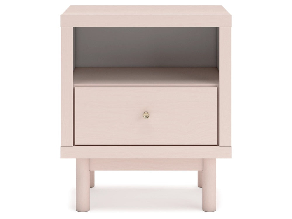 Signature Design by Ashley - Wistenpine One Drawer Night Stand in Blush - B1323-91 veiw 1