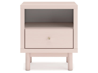 Signature Design by Ashley - Wistenpine One Drawer Night Stand in Blush - B1323-91 veiw 1