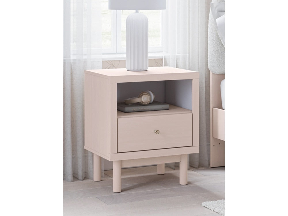 Signature Design by Ashley - Wistenpine One Drawer Night Stand in Blush - B1323-91 veiw 2