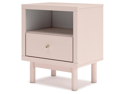 Signature Design by Ashley - Wistenpine One Drawer Night Stand in Blush - B1323-91 veiw 3