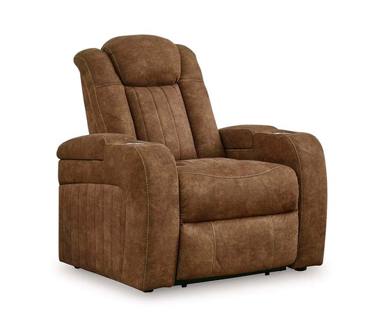 Signature Design by Ashley - Wolfridge Pwr Recliner W/Adj Headrest in Brindle - 6070313 veiw 1