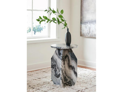 Signature Design by Ashley - Wrenlane Accent Table in White/Black - A4000646 veiw 2