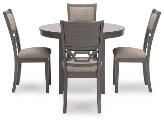 Signature Design by Ashley - Wrenning Dining Room Table (Set of 5) in Gray - D425-225 veiw 1