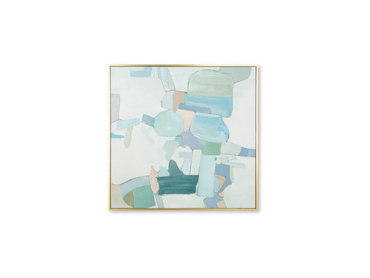 Signature Design by Ashley - Wynburn Wall Art in White/Blue/Green - A8000442 veiw 1