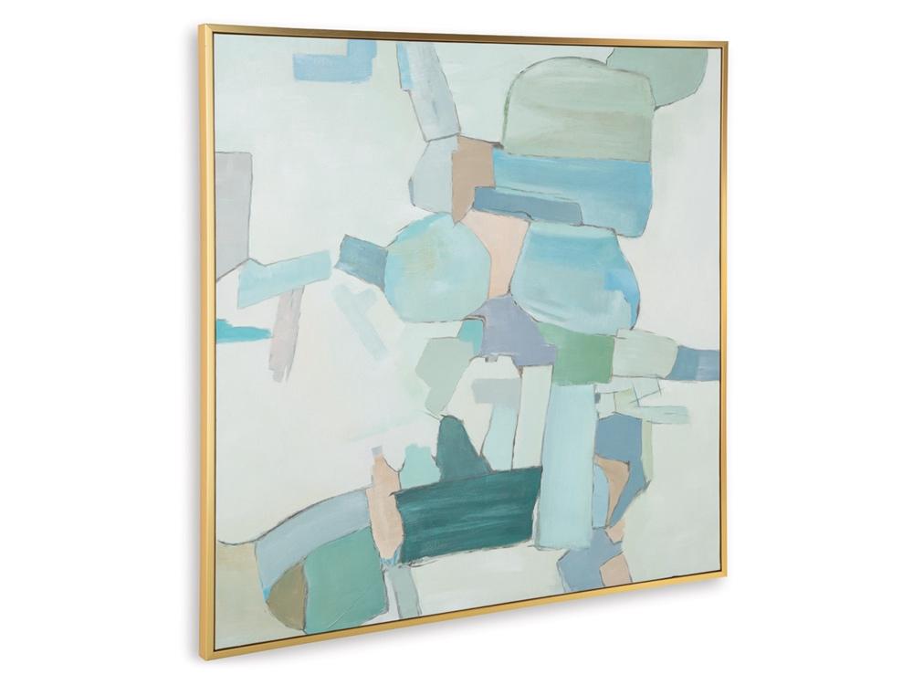 Signature Design by Ashley - Wynburn Wall Art in White/Blue/Green - A8000442 veiw 3