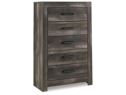 Signature Design by Ashley - Wynnlow Five Drawer Chest in Gray - B440-46 veiw 1