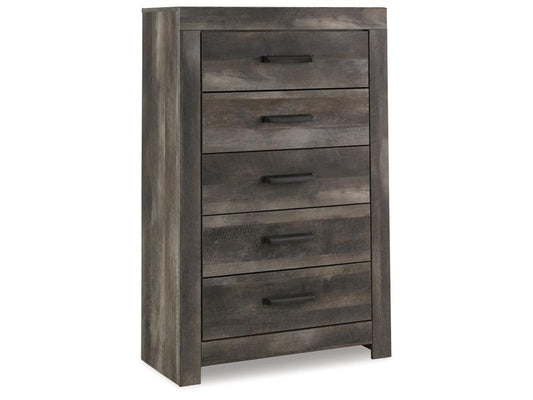 Signature Design by Ashley - Wynnlow Five Drawer Chest in Gray - B440-46 veiw 1