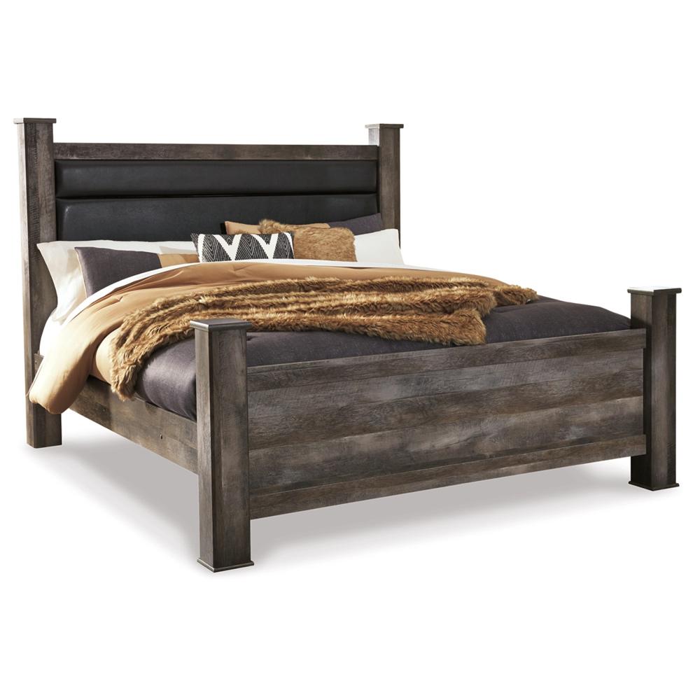 Signature Design by Ashley - Wynnlow King Poster Bed in Gray veiw 1