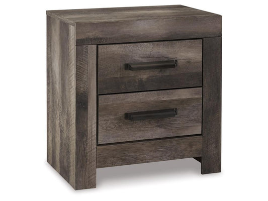 Signature Design by Ashley - Wynnlow Two Drawer Night Stand in Gray - B440-92 veiw 1