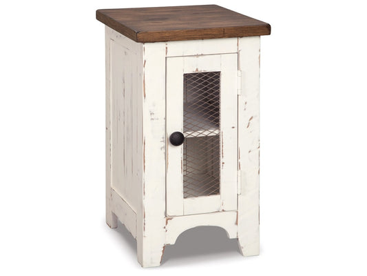 Signature Design by Ashley - Wystfield Chair Side End Table in White/Brown - T459-7 veiw 1