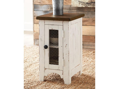 Signature Design by Ashley - Wystfield Chair Side End Table in White/Brown - T459-7 veiw 2