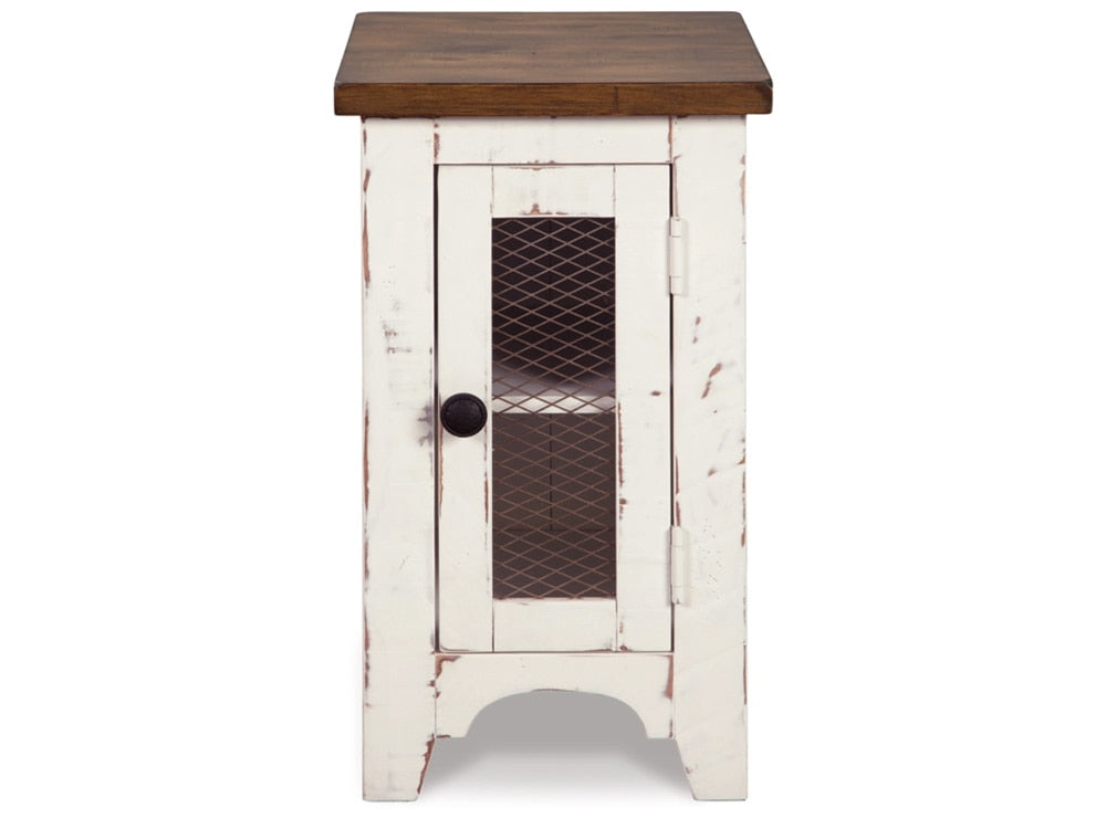 Signature Design by Ashley - Wystfield Chair Side End Table in White/Brown - T459-7 veiw 4