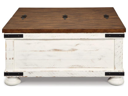 Signature Design by Ashley - Wystfield Cocktail Table With Storage in White/Brown - T459-20 veiw 4