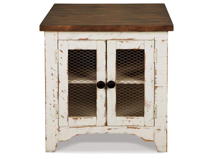 Signature Design by Ashley - Wystfield Rectangular End Table in White/Brown - T459-3 veiw 4