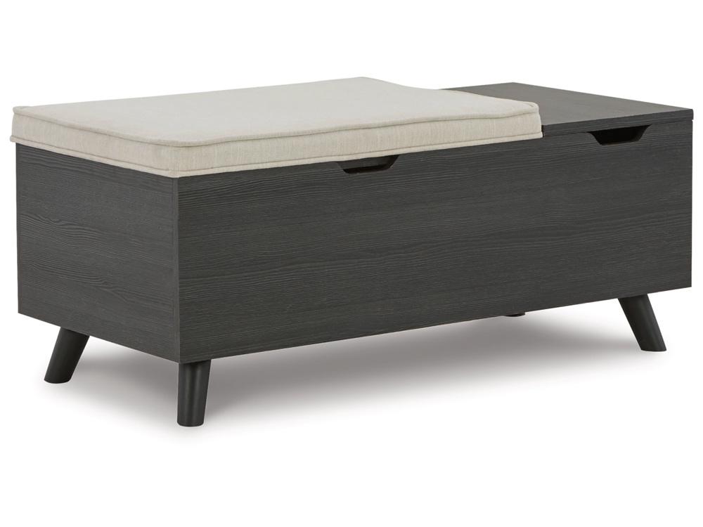 Signature Design by Ashley - Yarlow Storage Bench in Gray - A3000321 veiw 4
