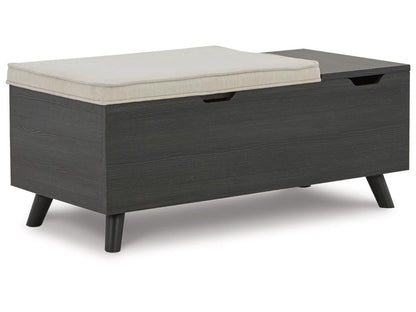 Signature Design by Ashley - Yarlow Storage Bench in Gray - A3000321 veiw 4
