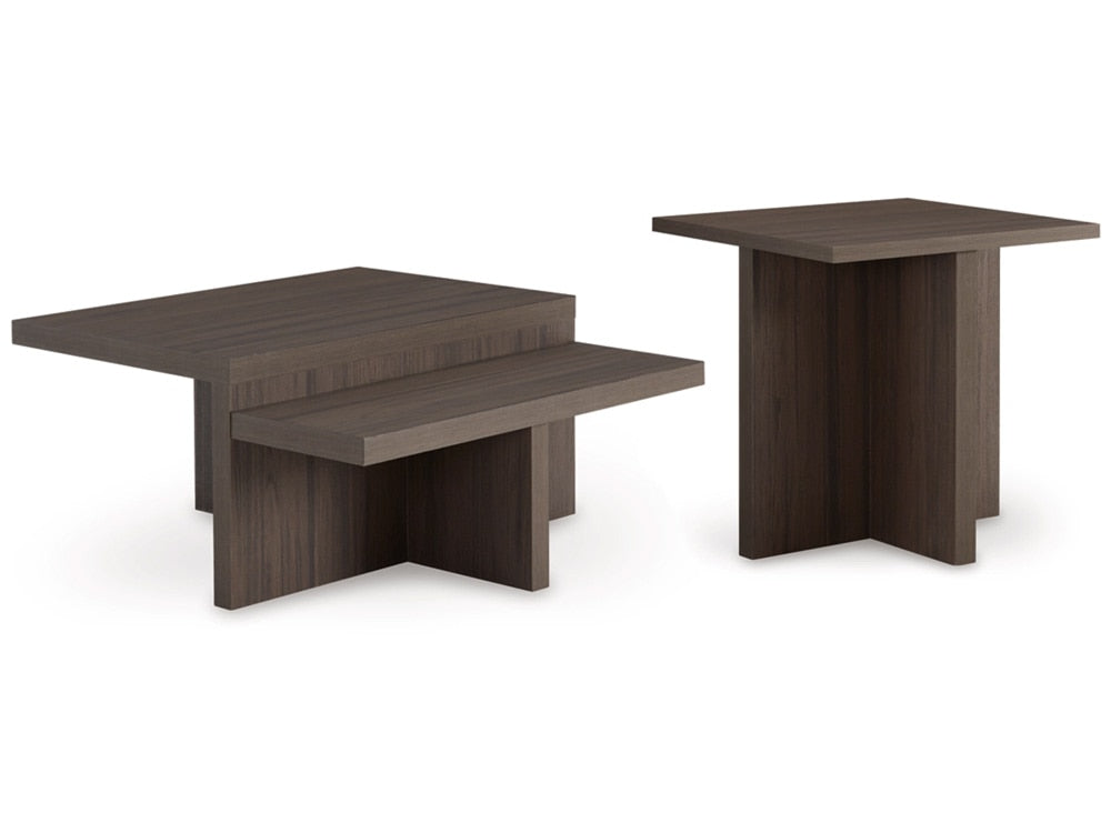 Signature Design by Ashley - Zendex Table (Set of 2) in Brown - T304-12 veiw 1