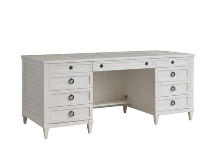 Sligh - Sanibel Bradenton Executive Desk, Creamy White - 320-400 veiw 1