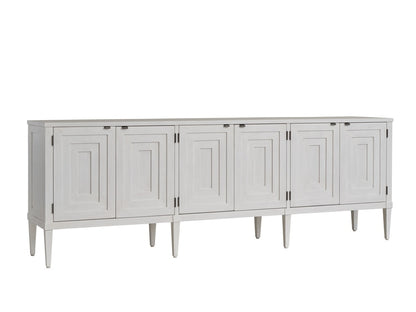 Sligh - Sanibel Clearwater Long Media Console, Creamy White - 320-661 veiw 1