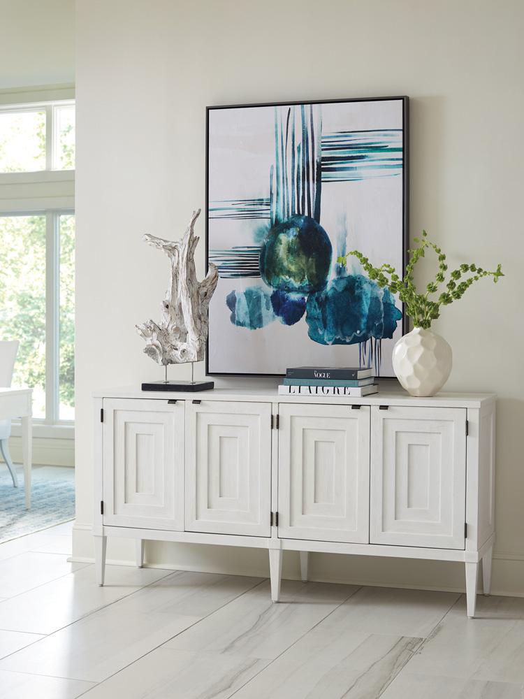 Sligh - Sanibel Clearwater Media Console, Creamy White - 320-660 veiw 2