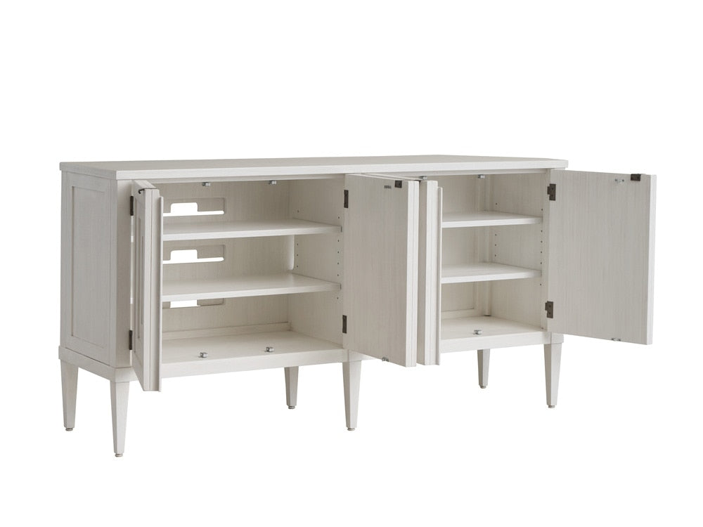 Sligh - Sanibel Clearwater Media Console, Creamy White - 320-660 veiw 3