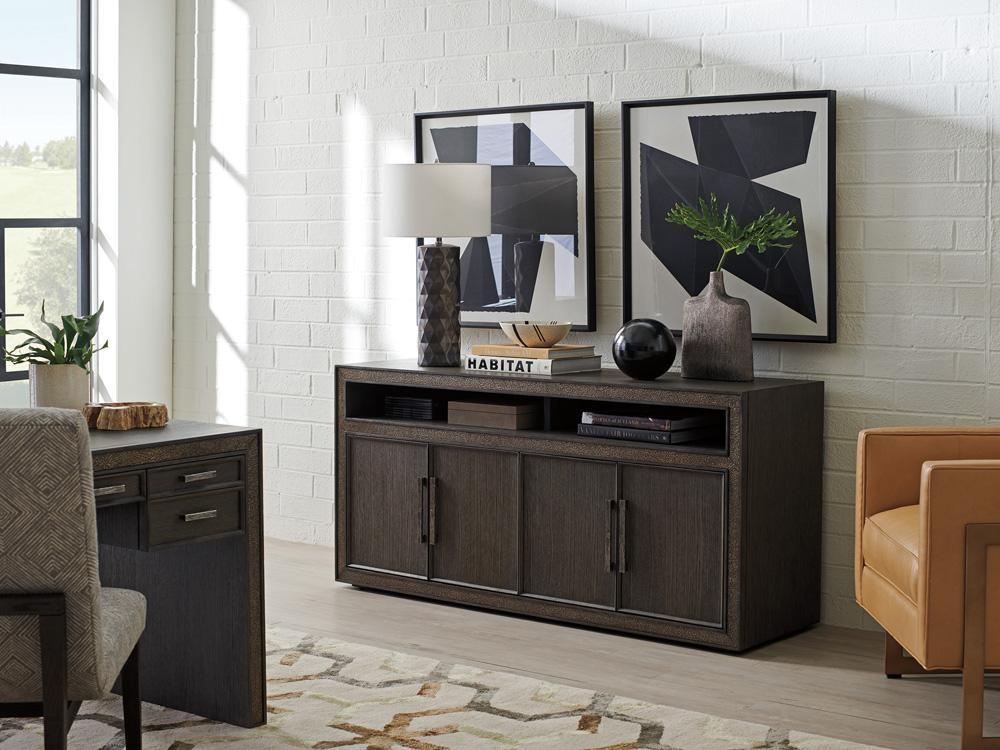 Sligh - Studio Designs Hampton Media/Home Office Console, Medium Brown - 102-660 veiw 2