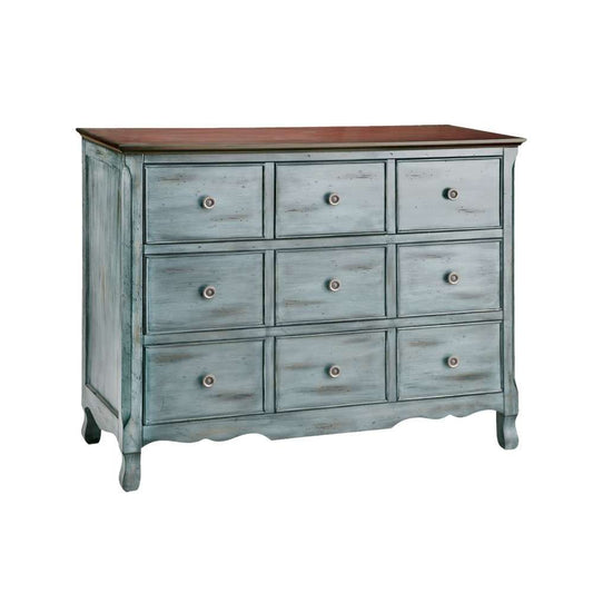 Stein World - Hartford 3-Drawer Chest in Aged Blue with Dark Top - 12027 veiw 1