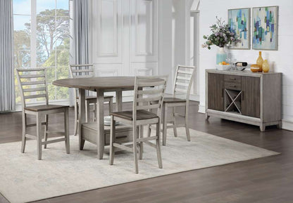 Steve Silver - Abacus 6pc Drop Leaf Counter Dining Set - CU200PTTB500CC6PC veiw 1