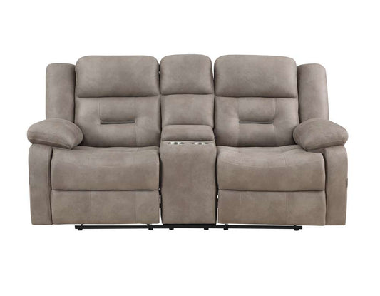 Steve Silver - Abilene Manual Reclining Console Loveseat - Tan - ABE900CLN veiw 1