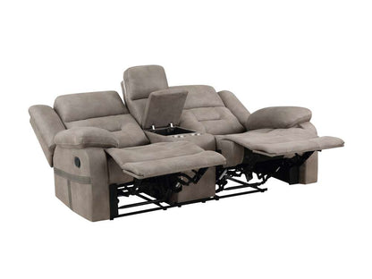 Steve Silver - Abilene Manual Reclining Console Loveseat - Tan - ABE900CLN veiw 3
