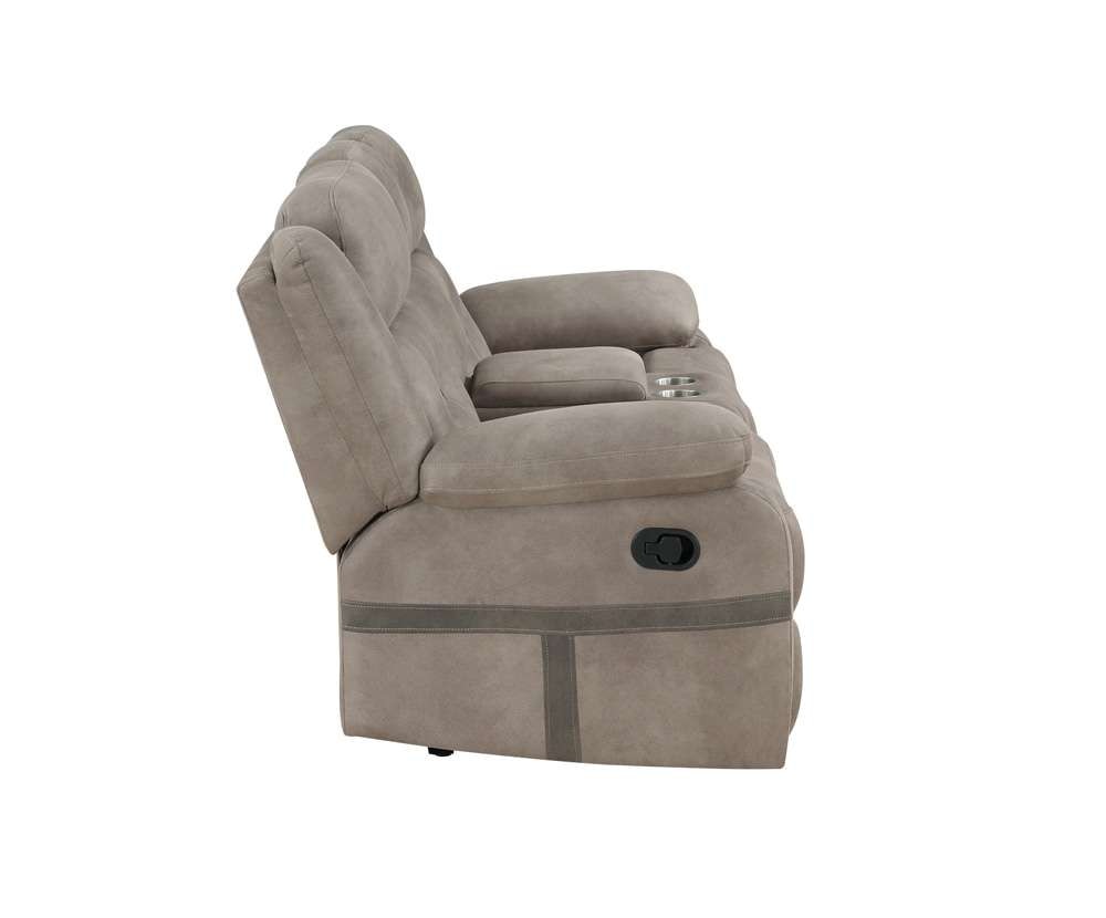 Steve Silver - Abilene Manual Reclining Console Loveseat - Tan - ABE900CLN veiw 4