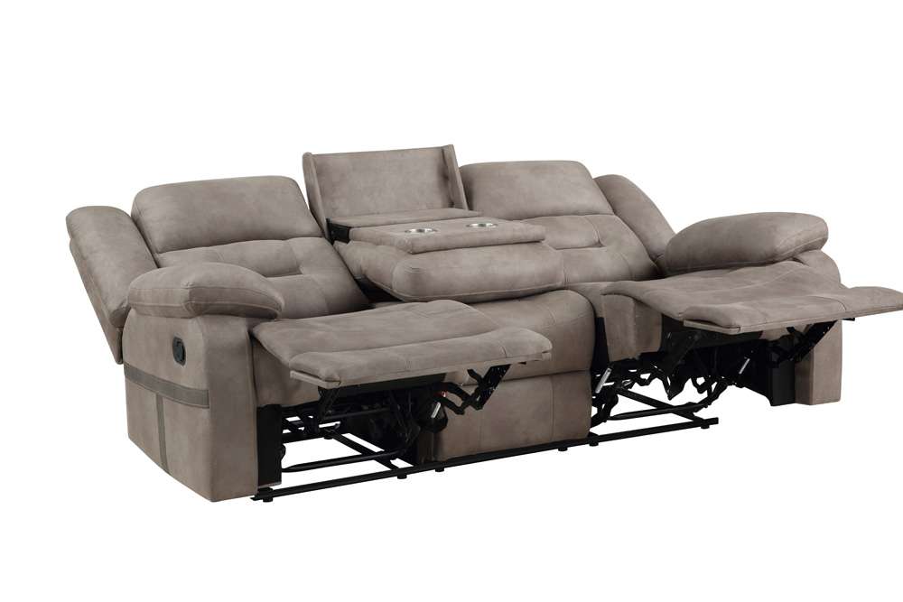 Steve Silver - Abilene Manual Reclining Sofa with Drop-Down Console, Tan - ABE900SN veiw 3