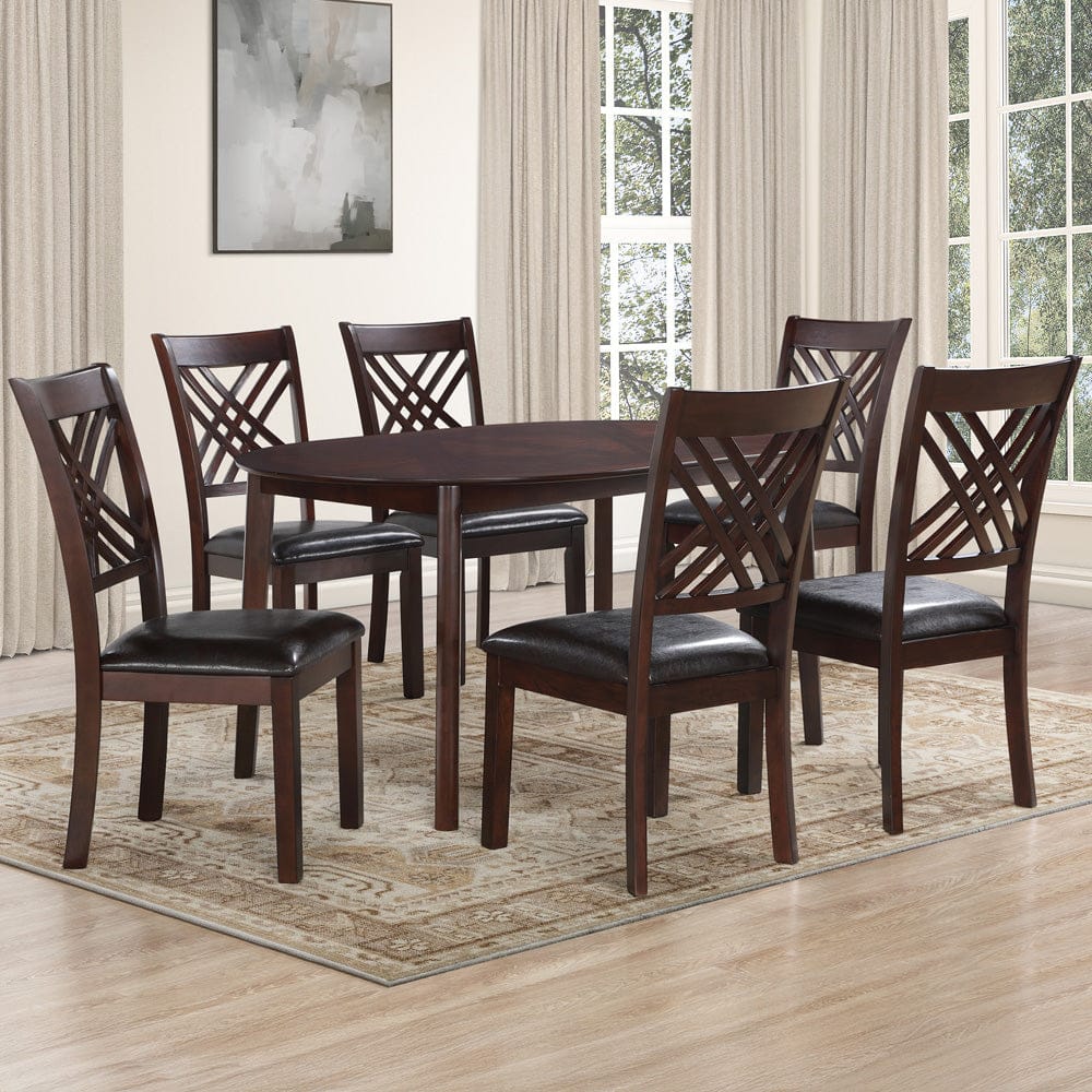 Steve Silver - Adrian Oval Table - 7-Piece Set (T+6S) - AD400-D7PC view 1