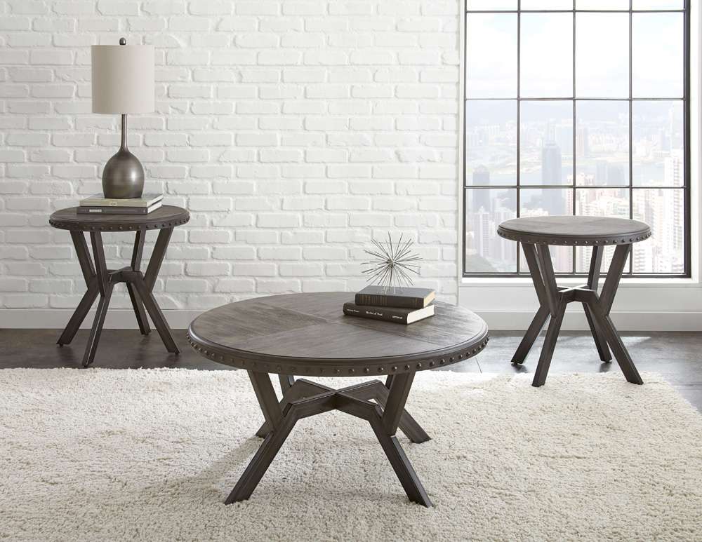 Steve Silver - Alamo Round Cocktail Table - AL700C veiw 3