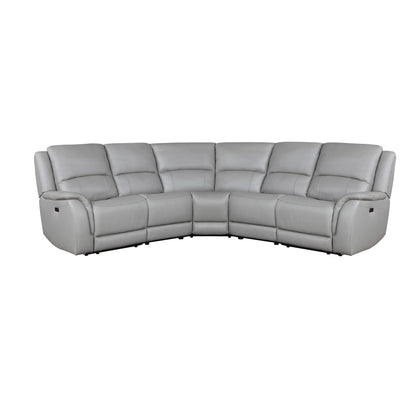 Steve Silver - Alexandria Leather 5-Piece Power Sec, Stone - ALX70629-5PC-SECT view 1