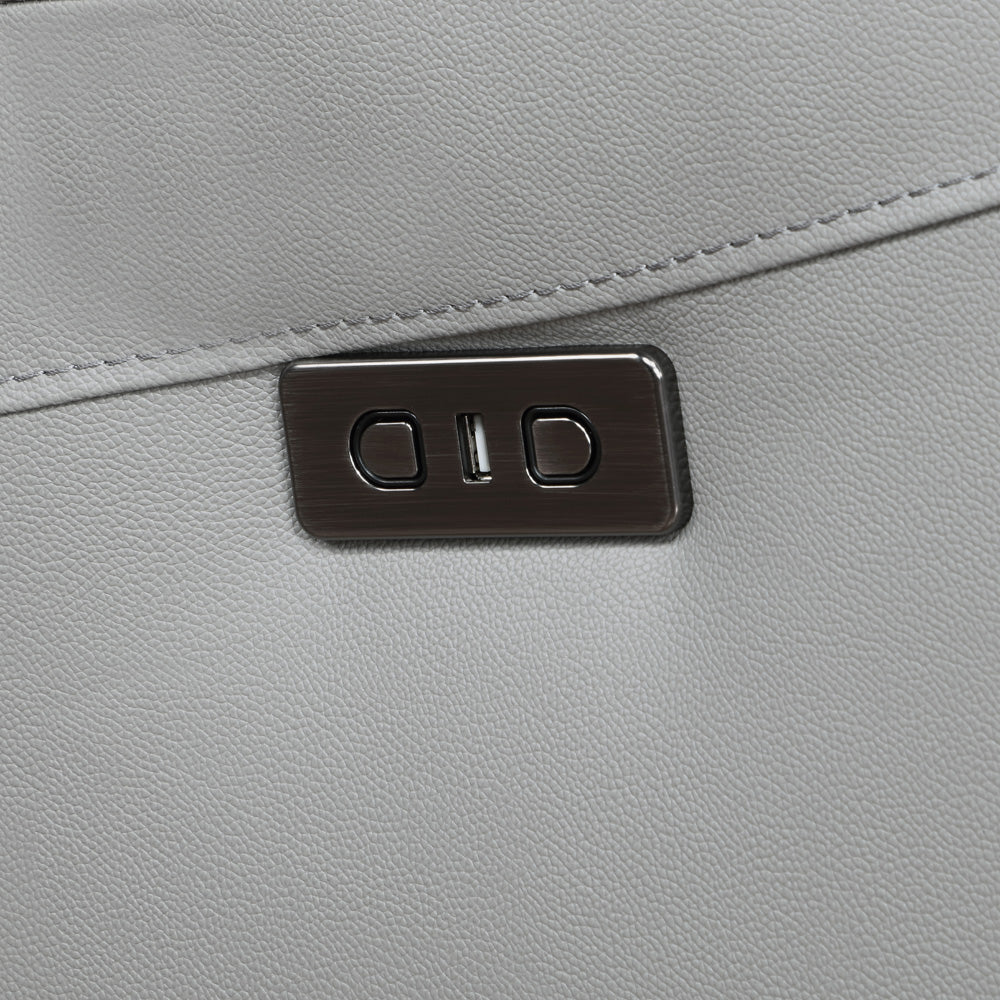 Steve Silver - Alexandria Leather 5-Piece Power Sec, Stone - ALX70629-5PC-SECT view 3