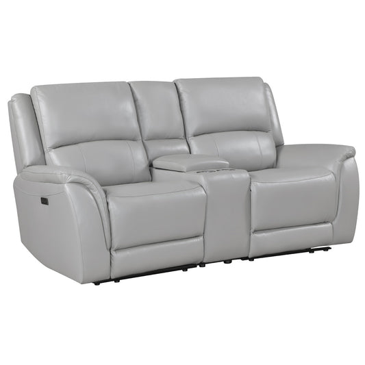 Steve Silver - Alexandria Leather Power Reclining Conso - ALX70629T-3PC-LOVESE view 1
