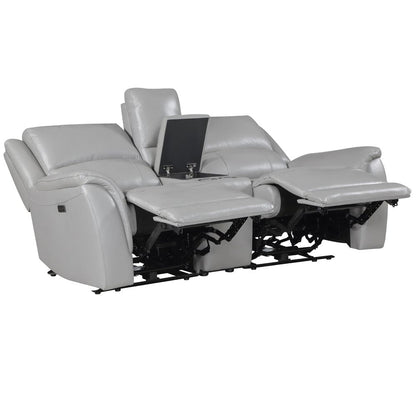 Steve Silver - Alexandria Leather Power Reclining Conso - ALX70629T-3PC-LOVESE view 2