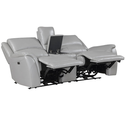 Steve Silver - Alexandria Leather Power Reclining Conso - ALX70629T-3PC-LOVESE view 2