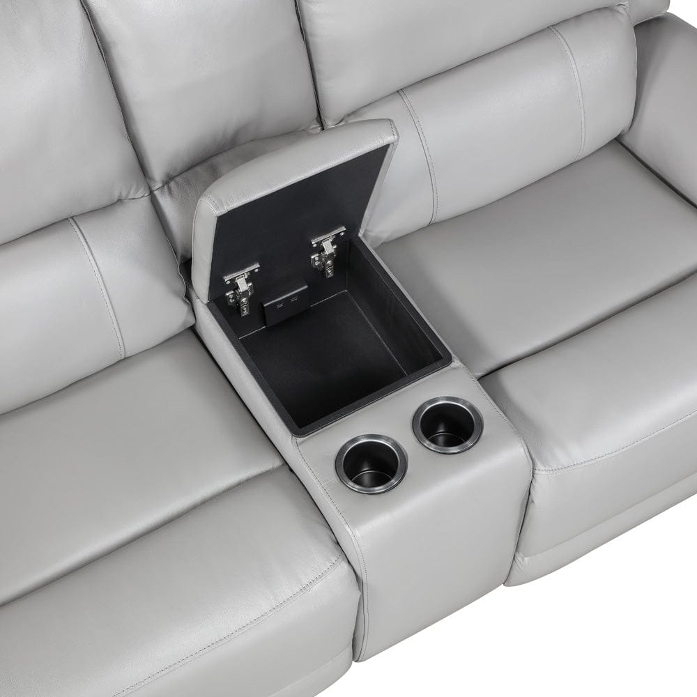 Steve Silver - Alexandria Leather Power Reclining Conso - ALX70629T-3PC-LOVESE view 5