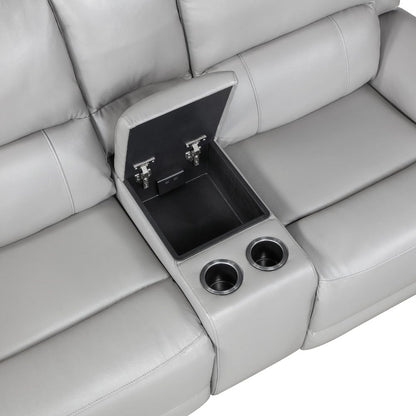 Steve Silver - Alexandria Leather Power Reclining Conso - ALX70629T-3PC-LOVESE view 5
