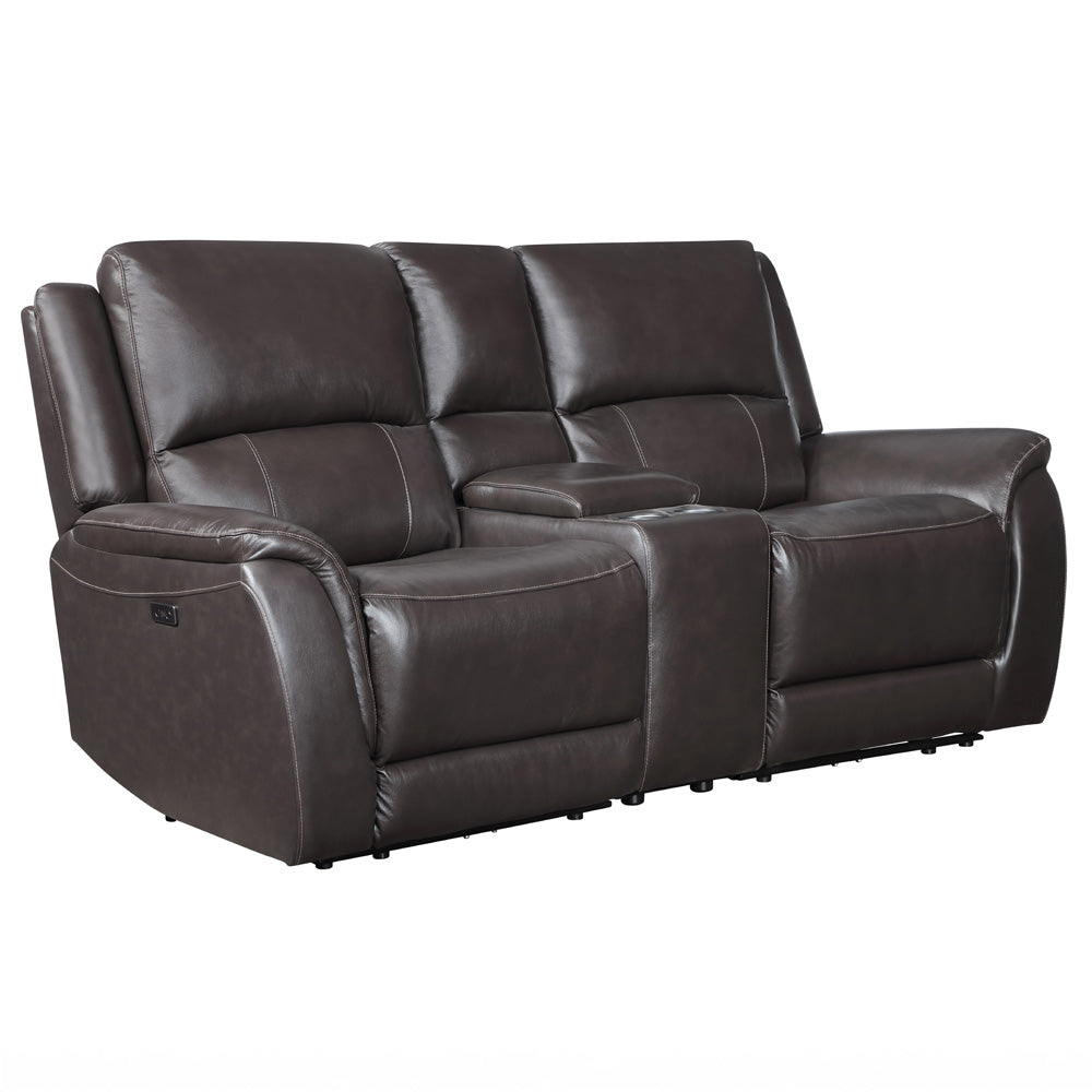 Steve Silver - Alexandria Power Leather Reclining Conso - ALX70629G-3PC-LOVESE view 1
