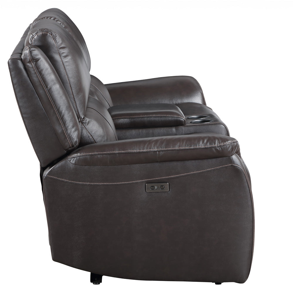 Steve Silver - Alexandria Power Leather Reclining Conso - ALX70629G-3PC-LOVESE view 2