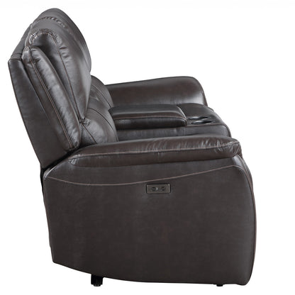 Steve Silver - Alexandria Power Leather Reclining Conso - ALX70629G-3PC-LOVESE view 2