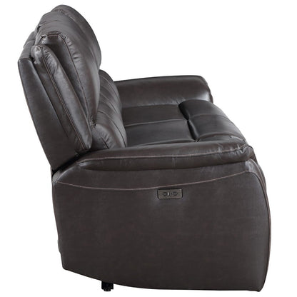 Steve Silver - Alexandria Power Leather Reclining Sofa - ALX70629G-3PC-SOFA view 3